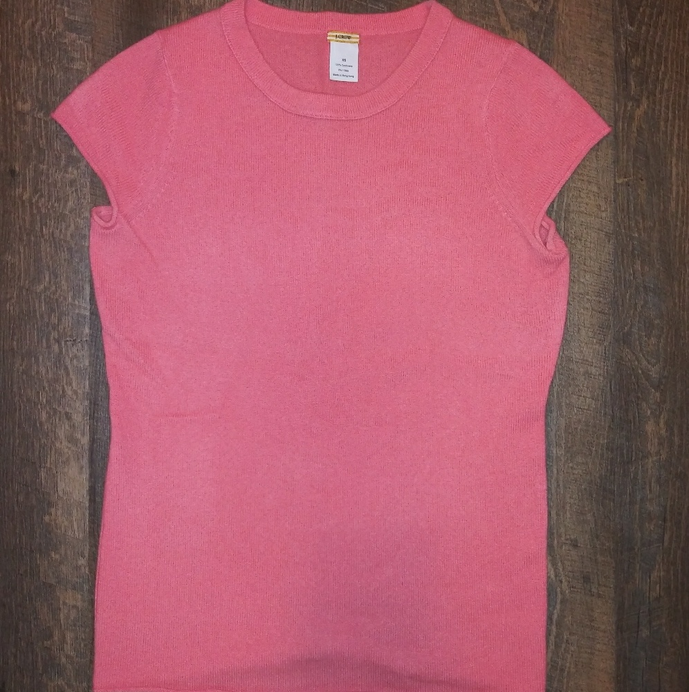 J. CREW 100% CASHMERE CAP SLEEVE SWEATER - Picture 2 of 7
